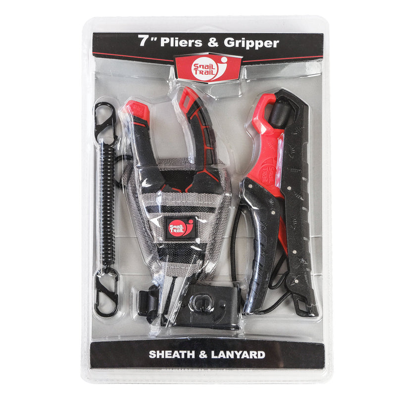 Fishing Pliers 7'' Split Ring Saltwater with 7'' Floating Fish Gripper
