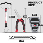 Fishing Pliers 7'' Split Ring Saltwater with 20 lbs Fish Scale